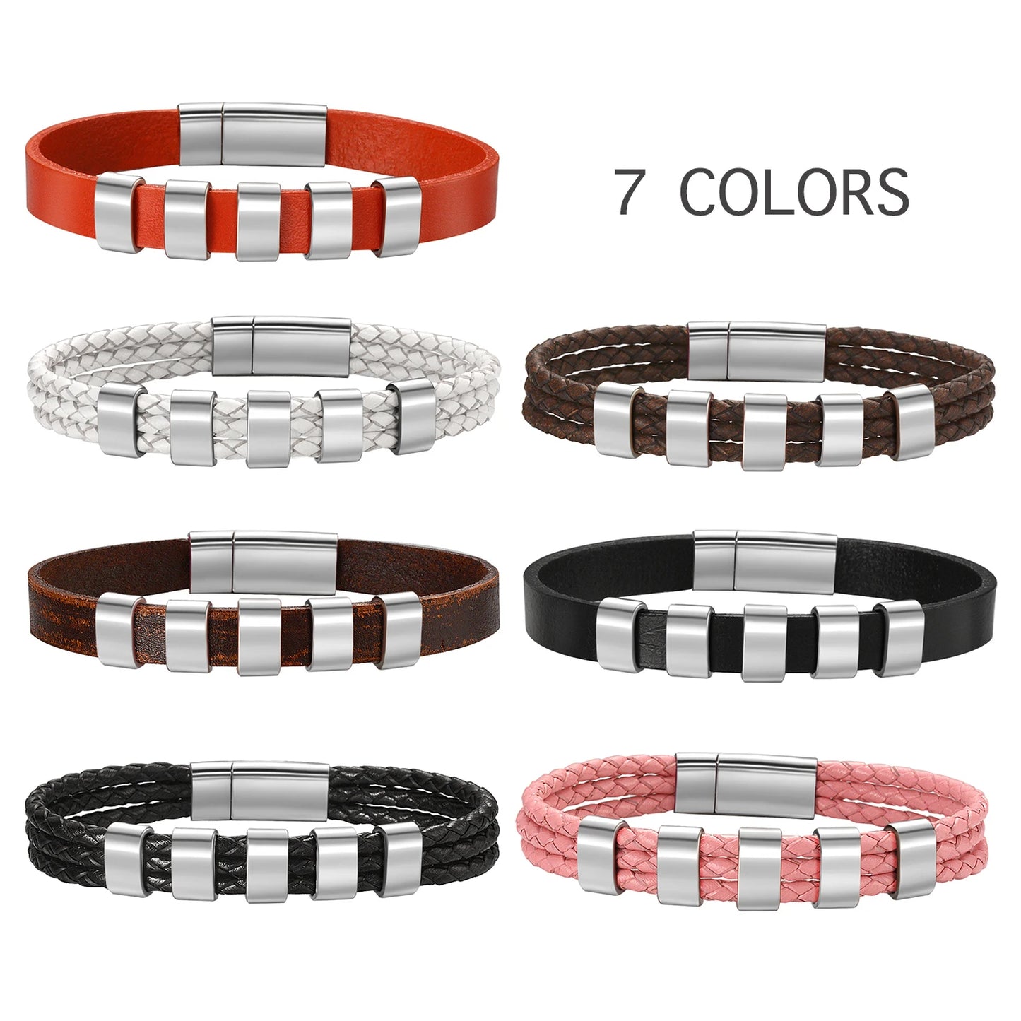 Bracciale Personalizzato Pelle 3