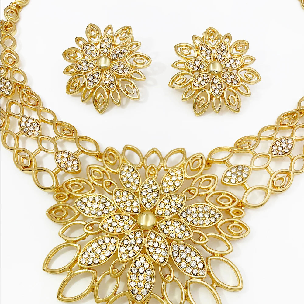 Set Gioielli Placcati Oro 18K Dubai Style