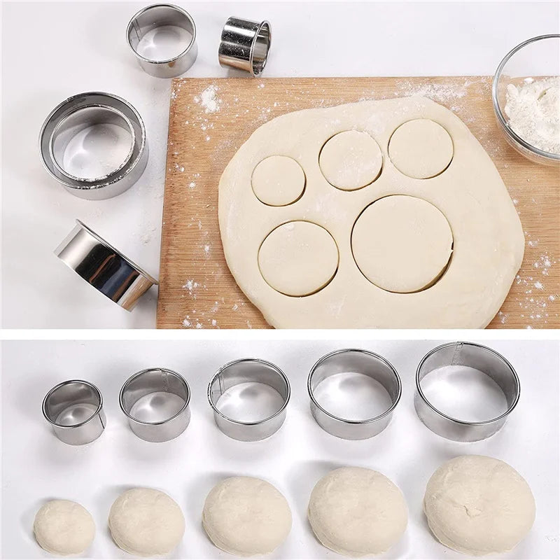 Set 5 Stampini per Biscotti in Acciaio