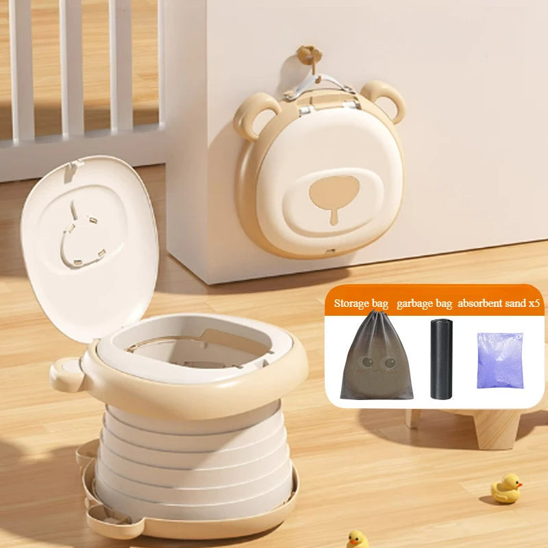 Foldable Portable Potty Training Toilet for Toddler Travel Bathroom for Baby Children Kids For Car Camping Indoor And Outdoor Us