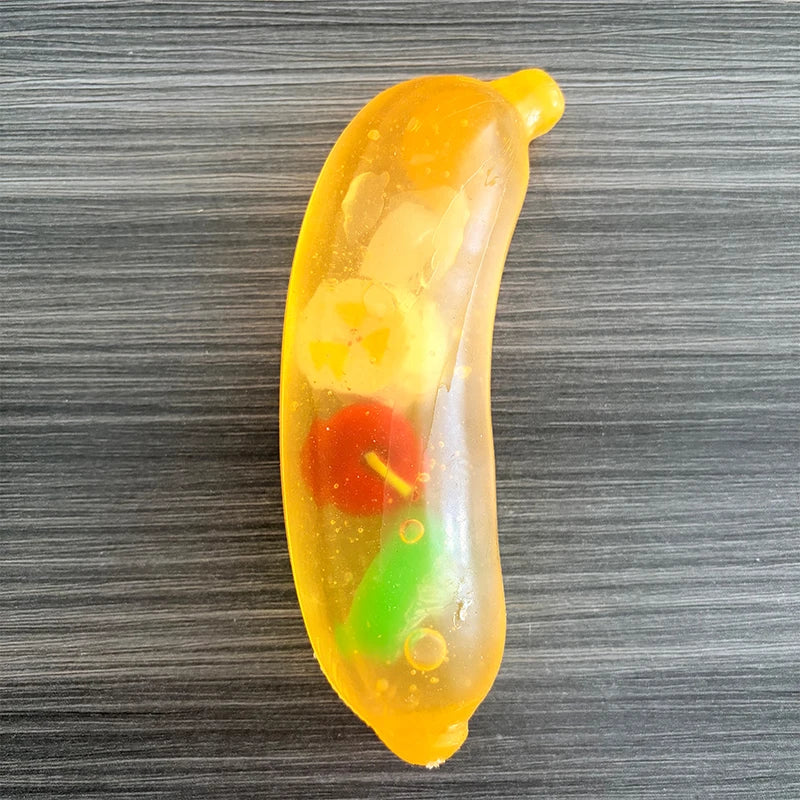 Banana Squishy Maltose Slow Rising Squeeze Toy Stress Relief ASMR Sensory Decompression Fidget Toy for Adults Party Favors Gift