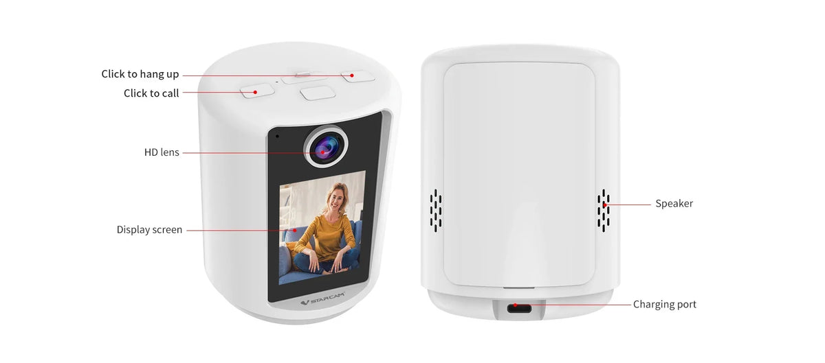 Vstarcam 5MP HD Video Call WIFI IP Camera Auto Tracking 2-Way Audio Warm Light Night Lamp Camera Mini Indoor Baby Monitor