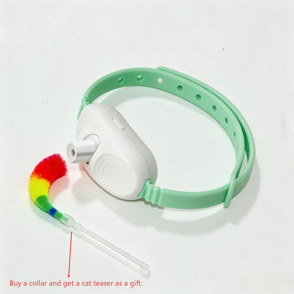 Adjustable Laser Cat Collar Interactive Toy Hands-Free Eye-Safe Red Light for Indoor Cats Dog Automatic Self-Play Toy