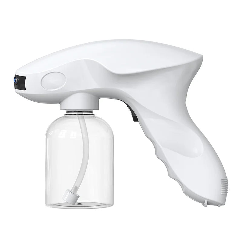 Shark Blue Light Spray Gun Wireless Nano Hair Gel Sprayer for Barber Households or Public Place Portable Disinfector