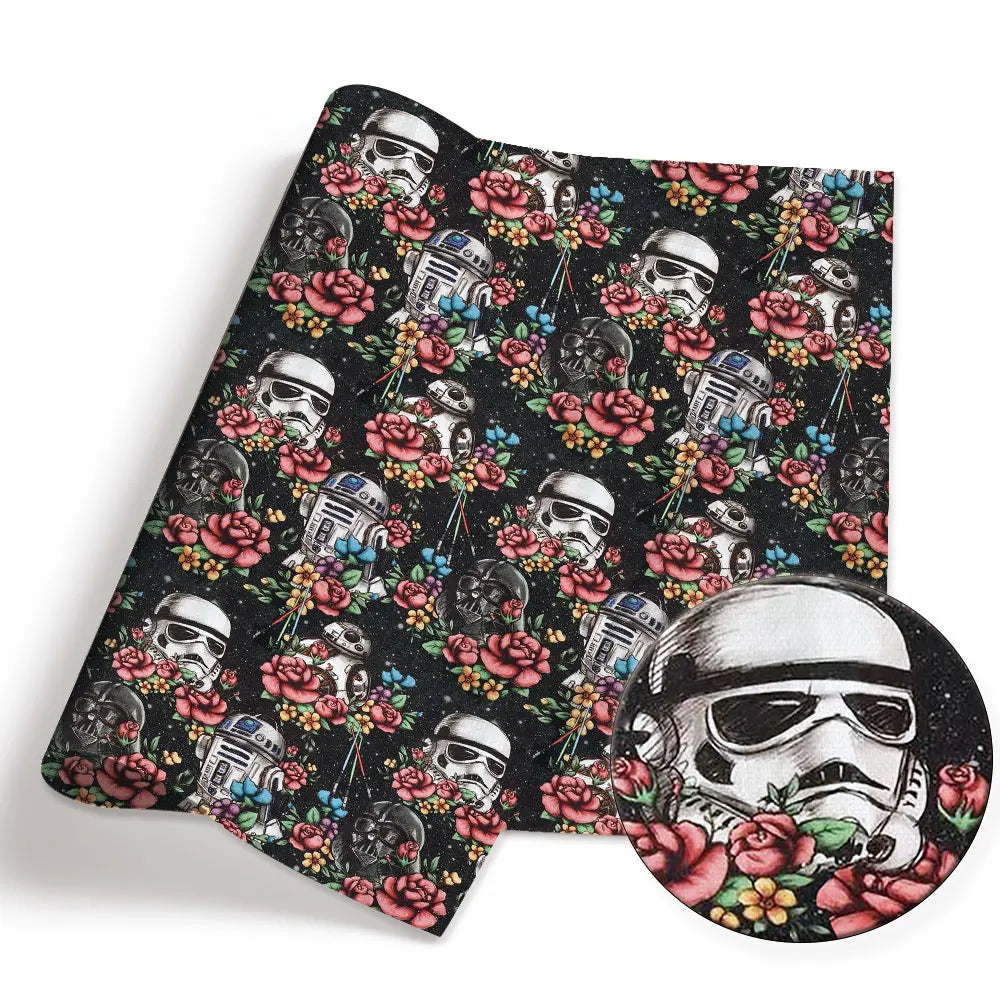 140x50CM Cartoon printed fabric DIY star wars Cartoon Polyester/100Cotton/satin Fabric Patchwork Tissue Kid Sewing Doll Curtain