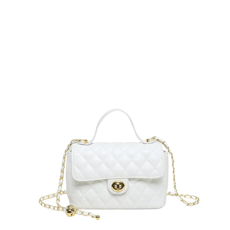 Borsa a Tracolla alla Moda con Catena, Stile Diamantato, Piccola Borsa a Spalla da Donna, Borsa di Lusso con Sensazione Elegante