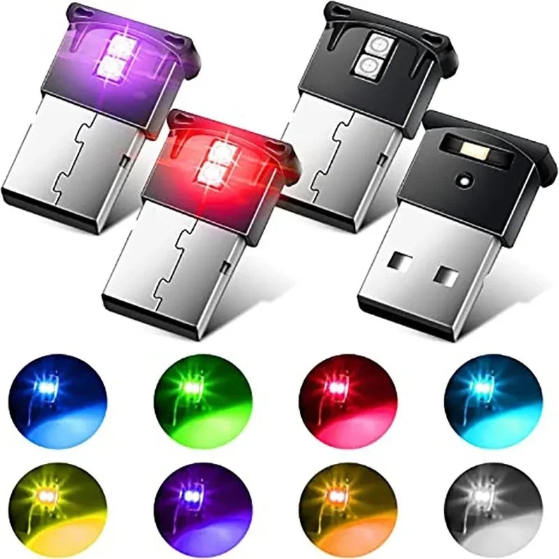 Mini Luce LED Ambiente Auto USB RGB