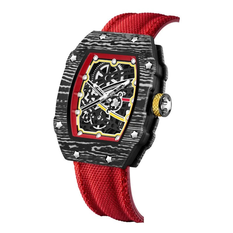 Nuovo orologio al quarzo sportivo e alla moda per uomo e donna, serie ultra-sottile, trendy e di tendenza, con display luminoso, cinturino in nylon, movimento al quarzo elettronico, adatto per uomini, un regalo ideale