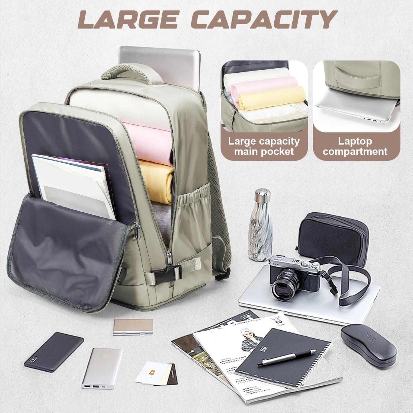 Zaino da Viaggio e Scuola Impermeabile Porta Laptop