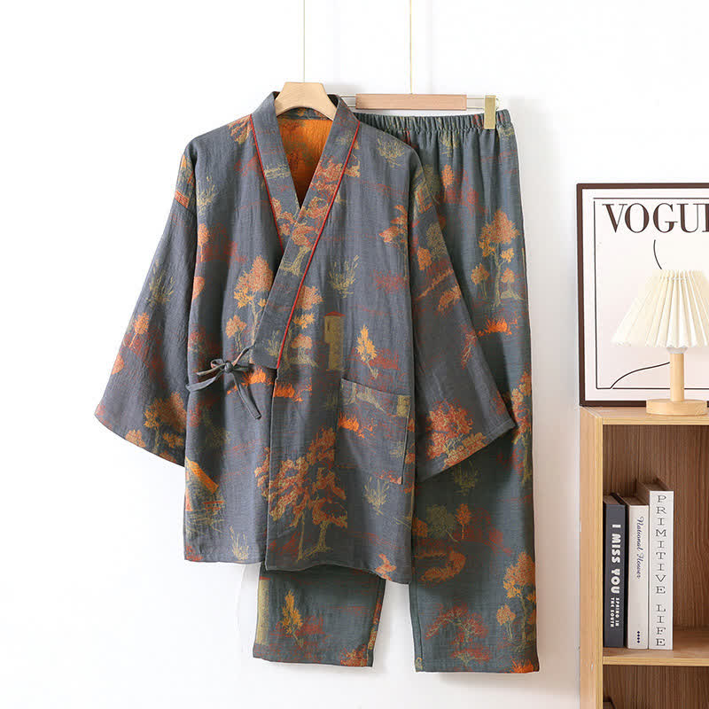 Pigiama Kimono in Cotone
