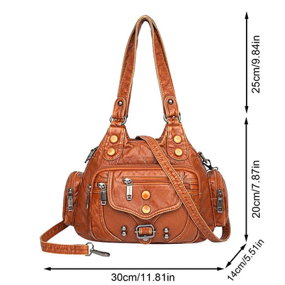Borsa Hobo in Ecopelle con Tracolla Removibile