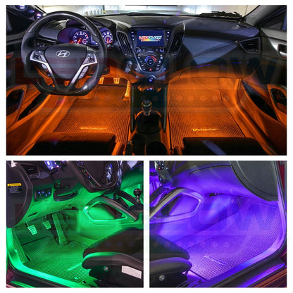 Kit Luci LED Ambient RGB per Sottoplancia Auto