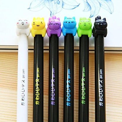 Set 8 Penne Gel a Forma di Gattino