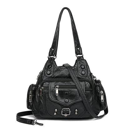 Borsa Hobo in Ecopelle con Tracolla Removibile