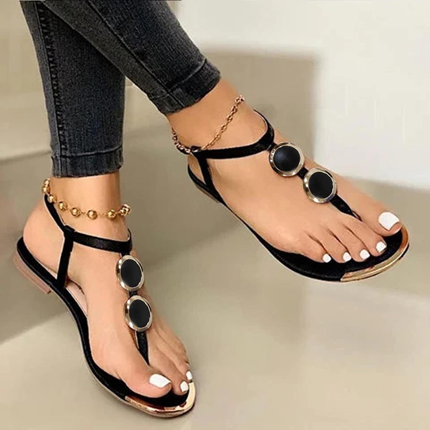 Sandali Zeppa con Fibbia Casual Estivi