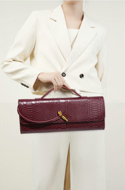Pochette da Sera Intrecciata in Scamosciato