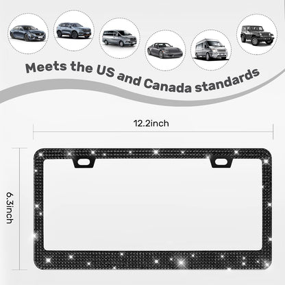Cornice Targa Auto Strass Glitter