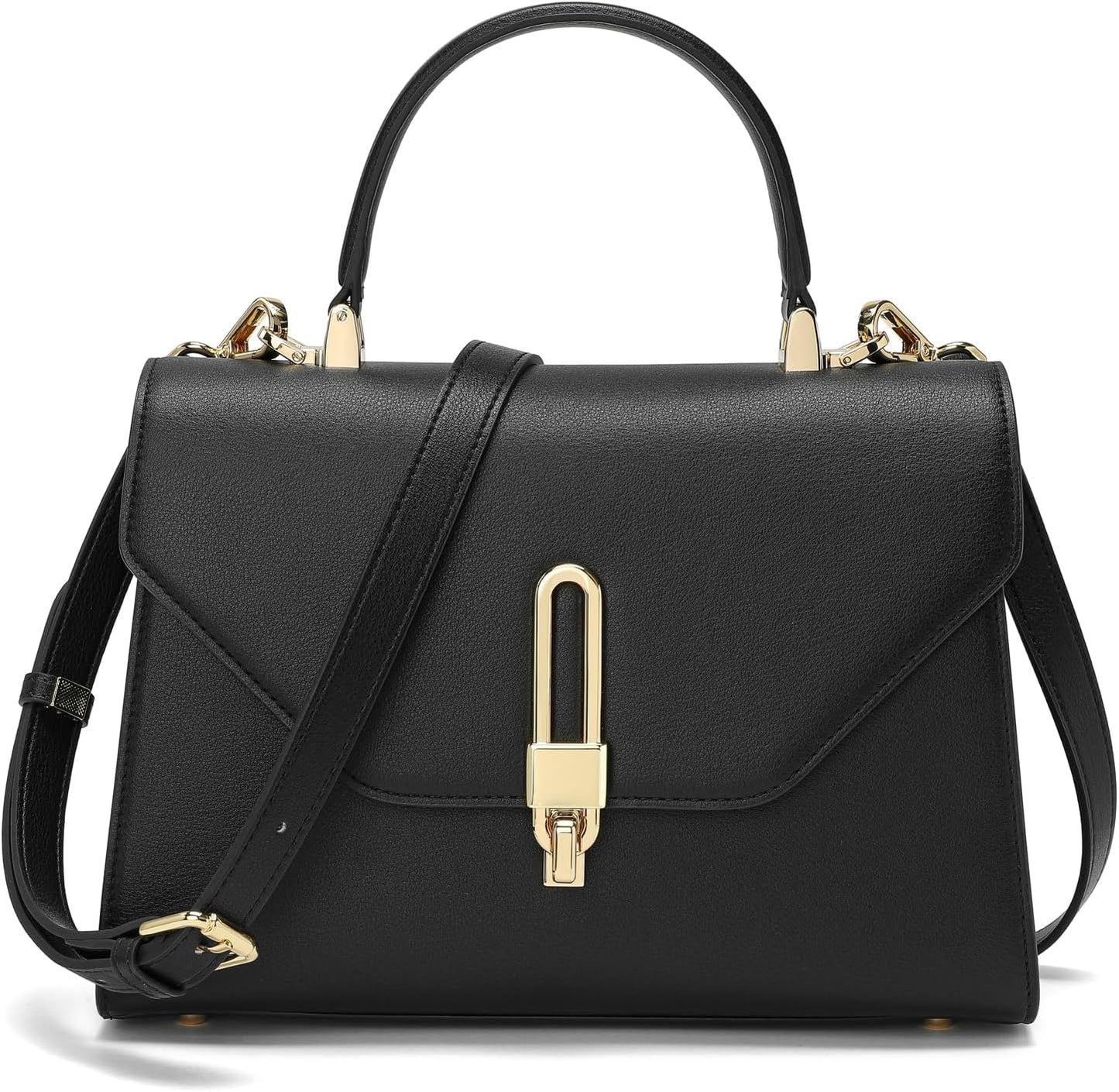Borsa a Mano in Pelle con Zip e Manico Superiore