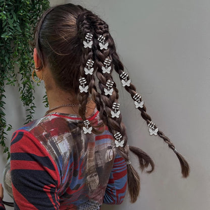 Set Clip a Farfalla Metalliche per Capelli