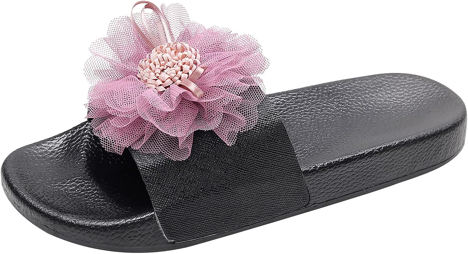 Sandali Piatti con Fiore in Pizzo