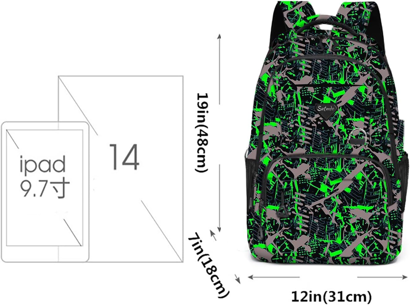 Zaino Casual Leggero Porta Laptop 15"