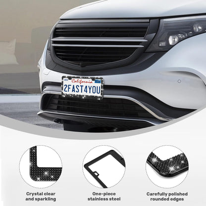 Cornice Targa Auto Strass Glitter