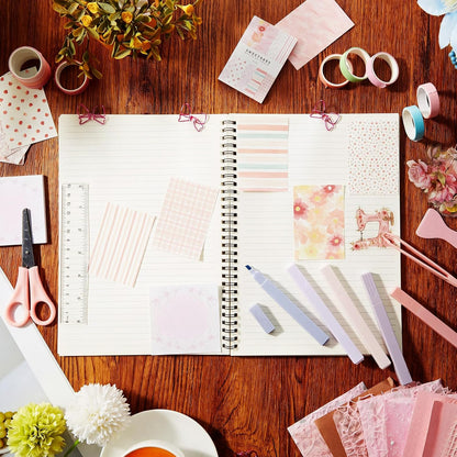 Kit Scrapbooking Rosa 155 Pezzi con Scatola