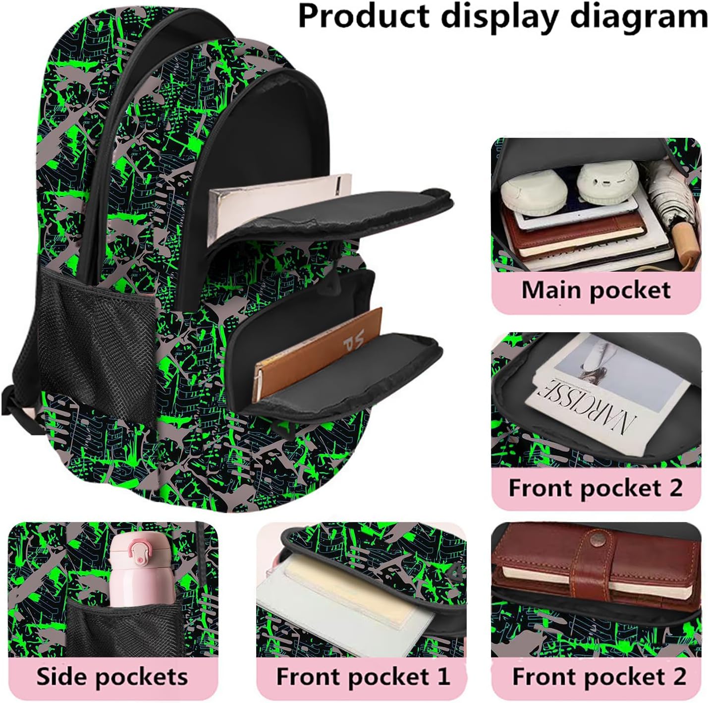 Zaino Casual Leggero Porta Laptop 15"