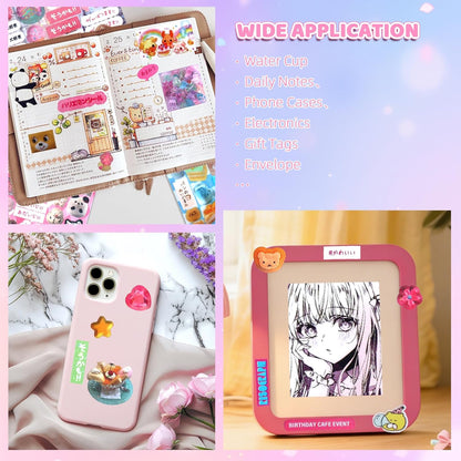 Set 800 Adesivi Stile Y2K Kawaii Coreano
