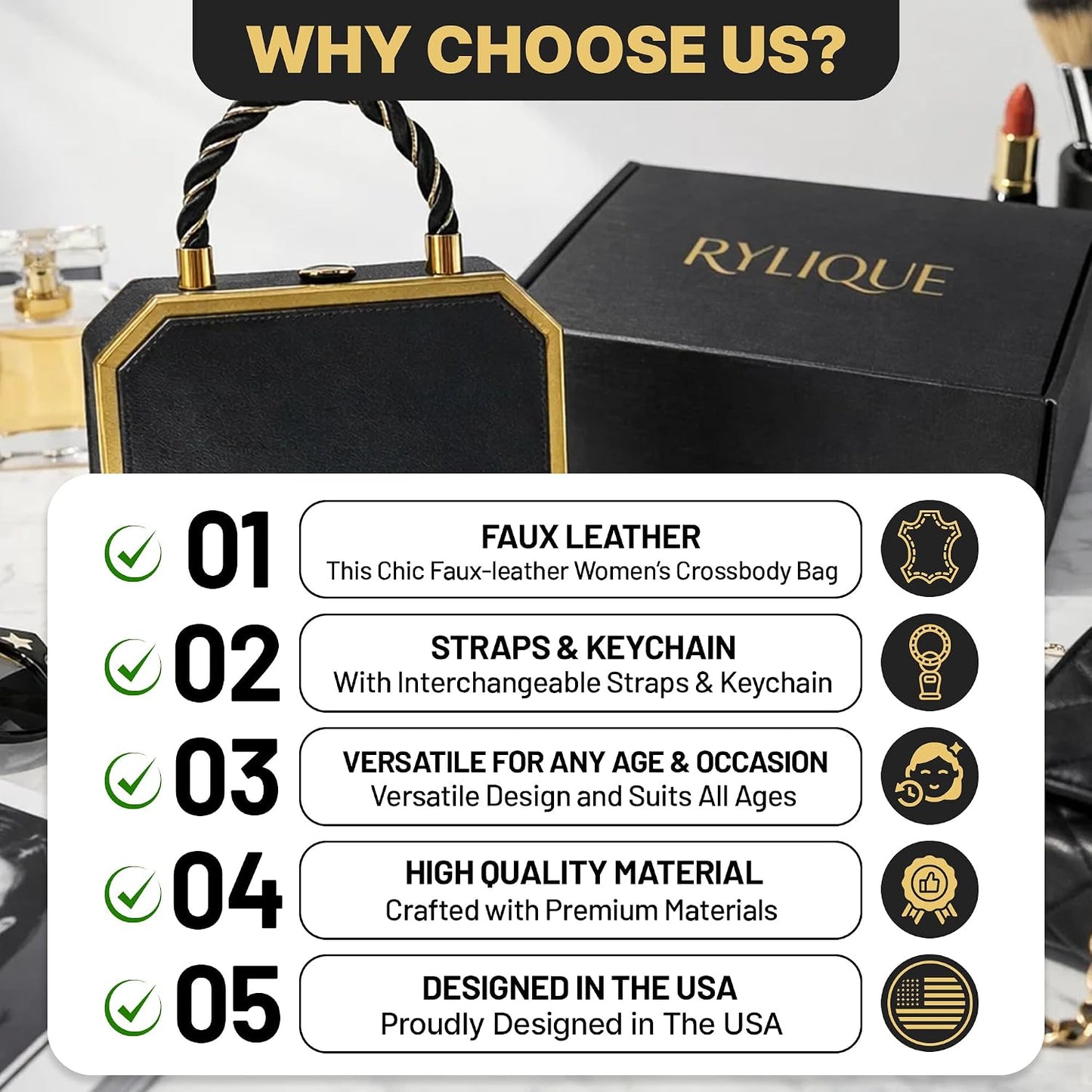 Borsa a Tracolla in Ecopelle Trendy