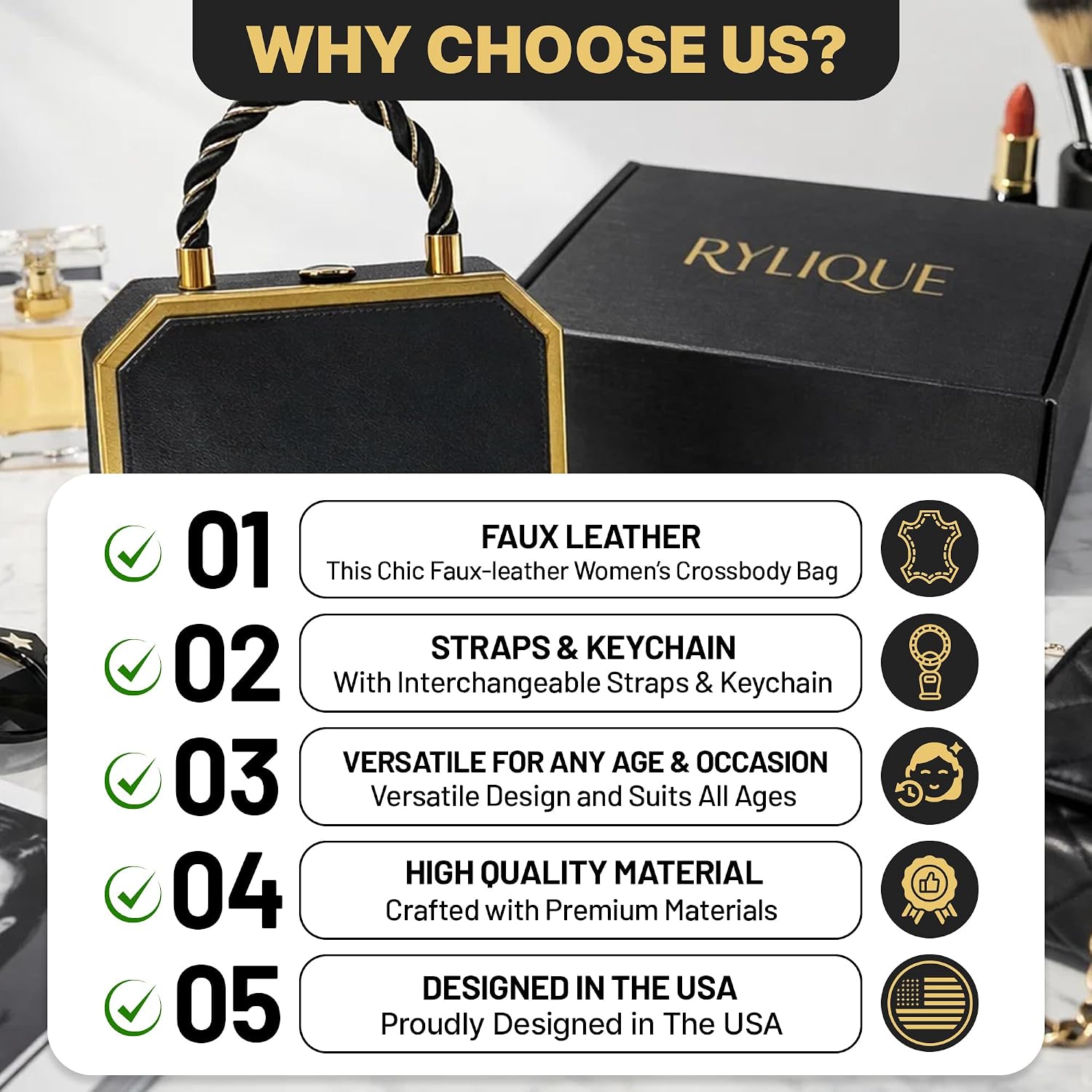 Borsa a Tracolla in Ecopelle Trendy