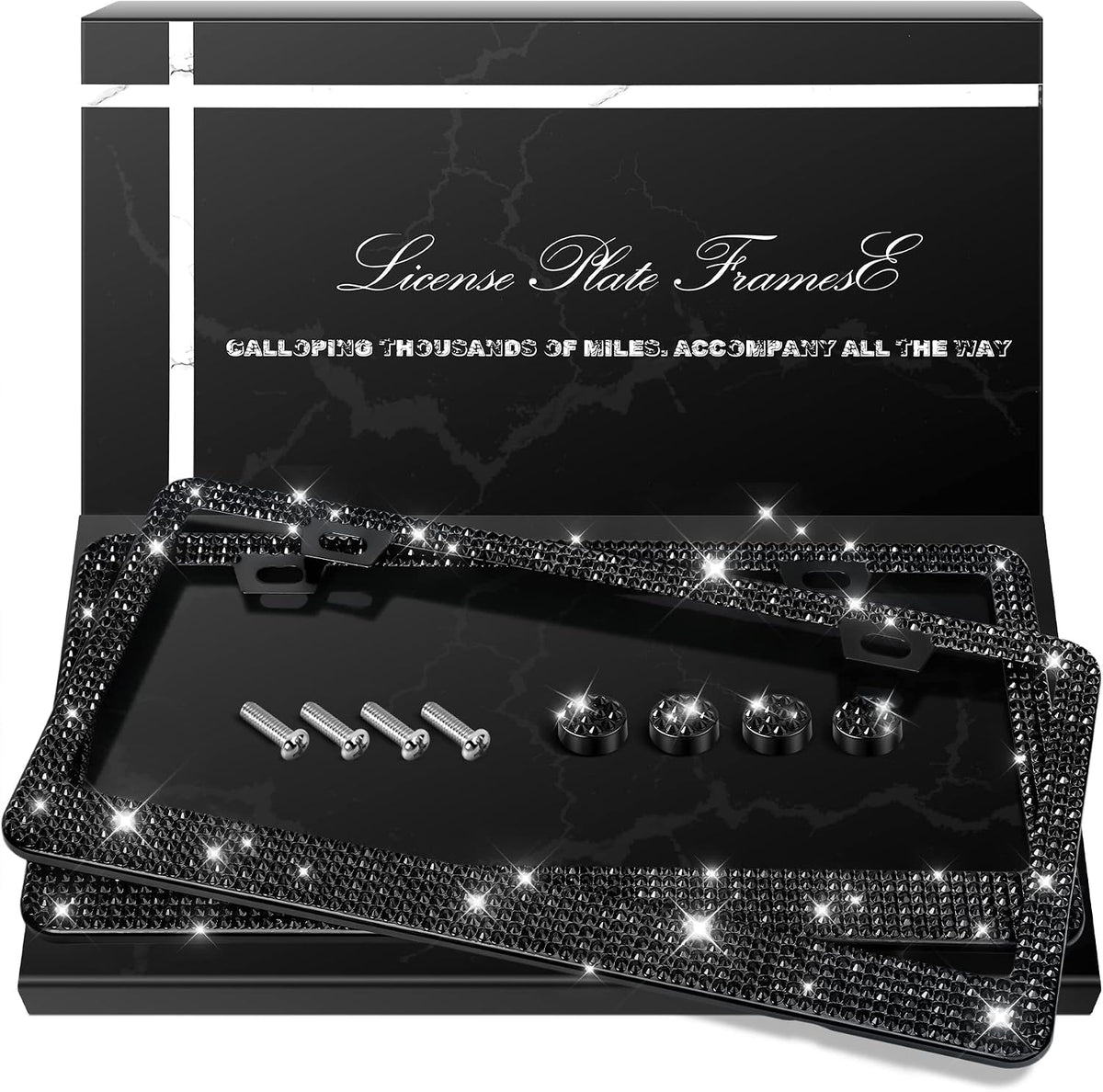 Cornice Targa Auto Strass Glitter