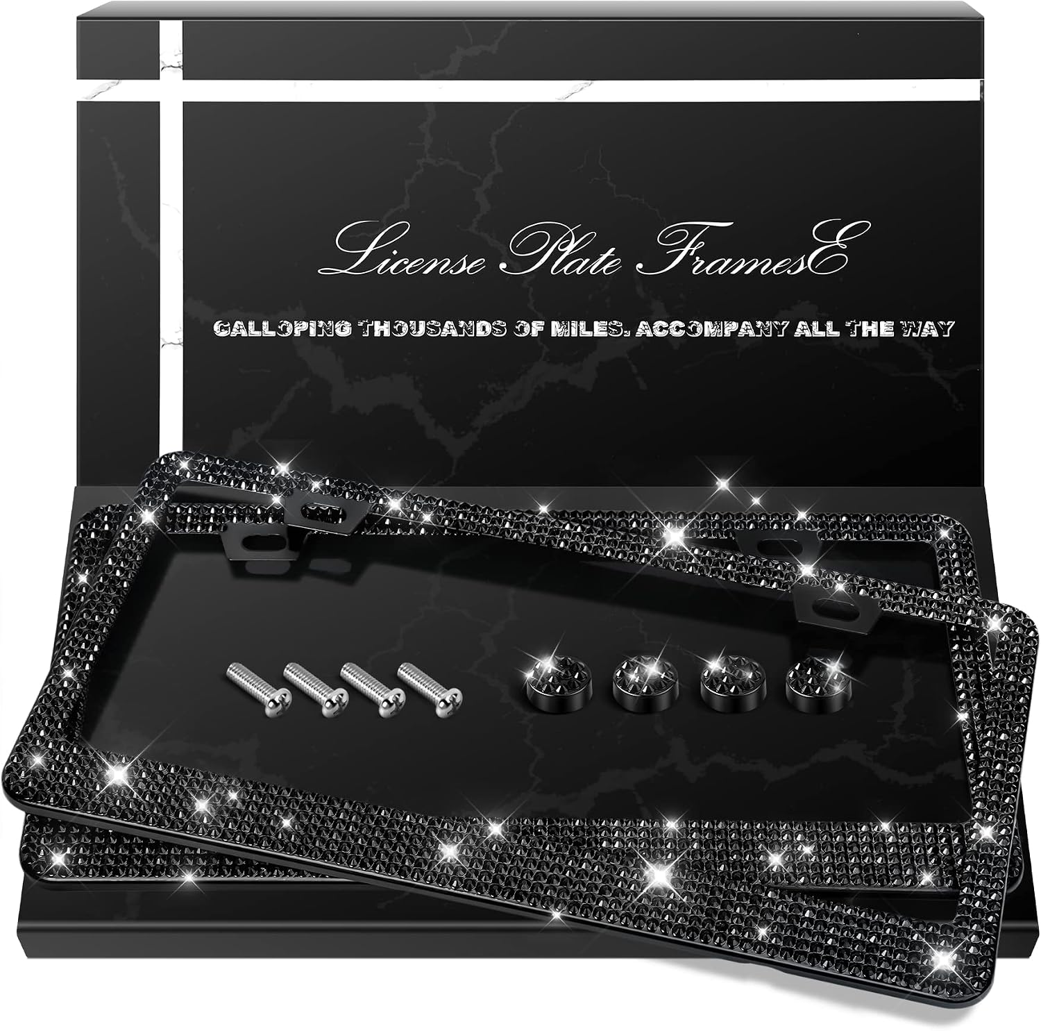 Cornice Targa Auto Strass Glitter