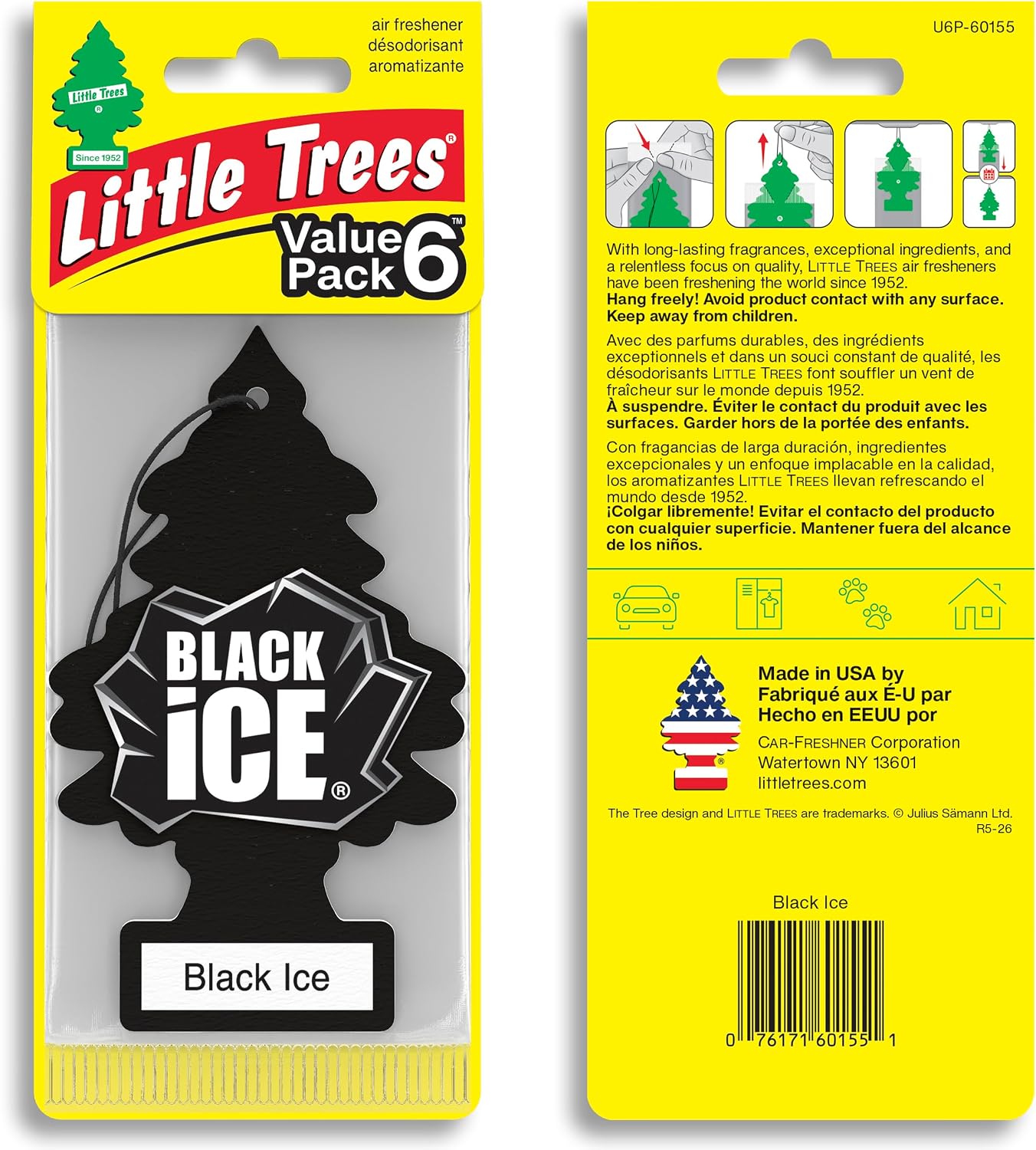 Profumatore per Auto Little Trees Confezione da 24