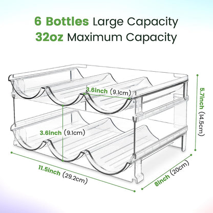 Set 2 Organizer Impilabili per Bottiglie d'Acqua