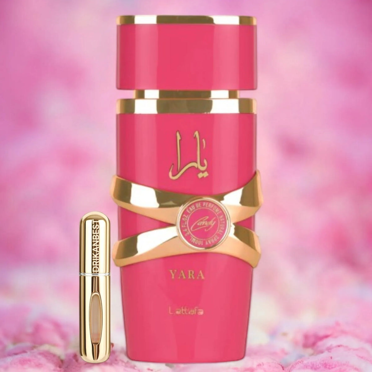 Profumo Yara Candy, Profumo Arabo (ORIGINALE) Fruttato, Dolce, Profumo Alla Vaniglia 100 ml + Atomizzatore REGALO 5ml DR hazırBEST