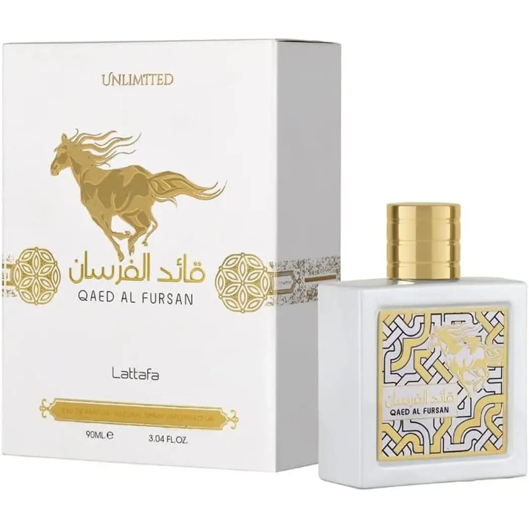 Lataffa Qaed Al Fursan Unlimited 90 ml Eau de Parfum di Lattafa White Edition Oriental Parfum per uomo e donna