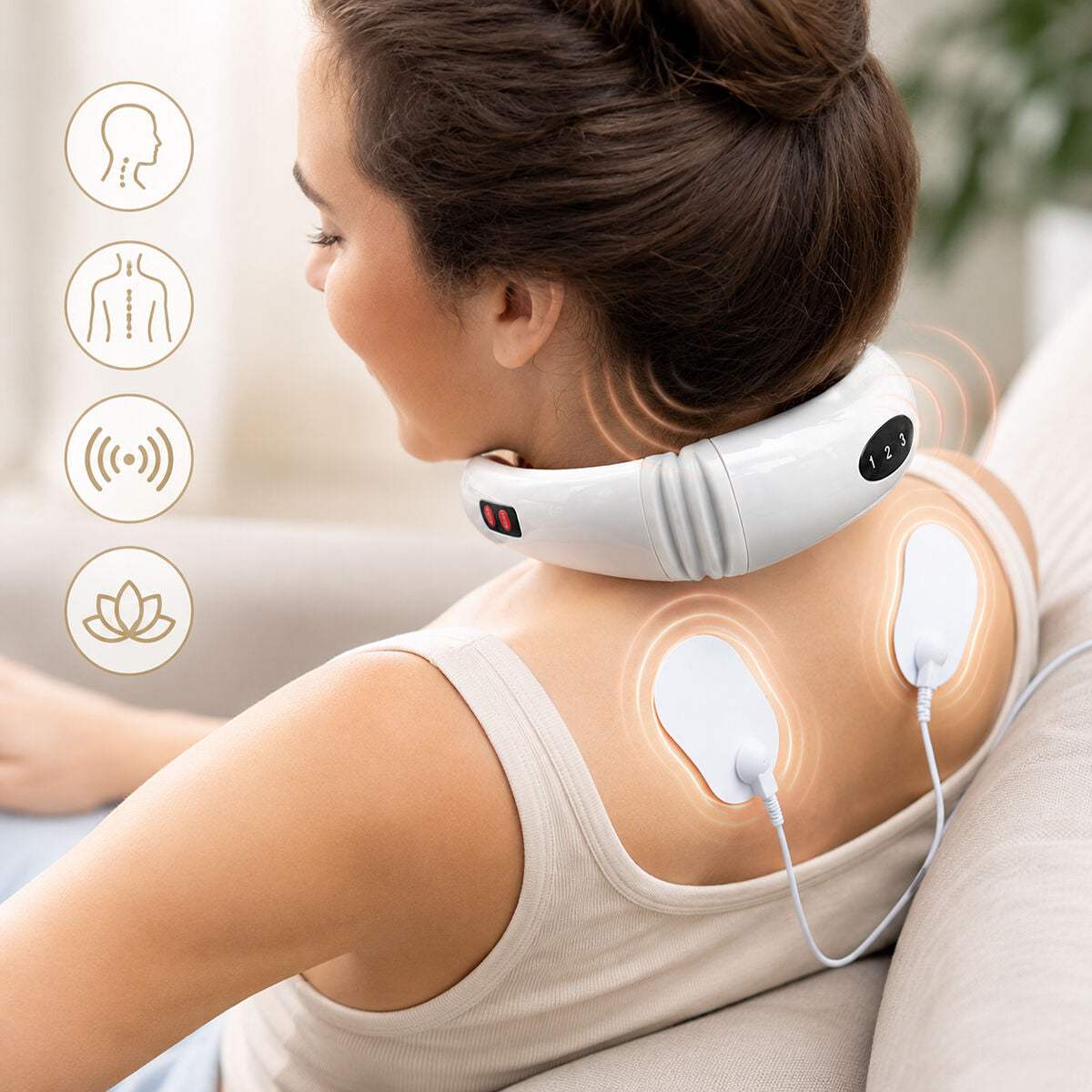 Massaggiatore Elettromagnetico Collo e Schiena Calmagner InnovaGoods