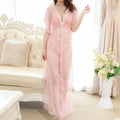 Abiti intimi da donna Abito da notte Abito in pizzo Abiti da sposa Indumenti da notte da donna Abito sexy Camicia da notte floreale Lunga