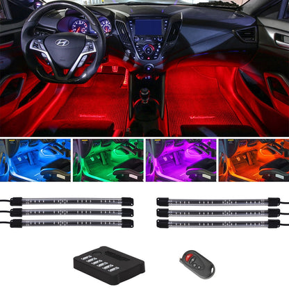 Kit Luci LED Ambient RGB per Sottoplancia Auto