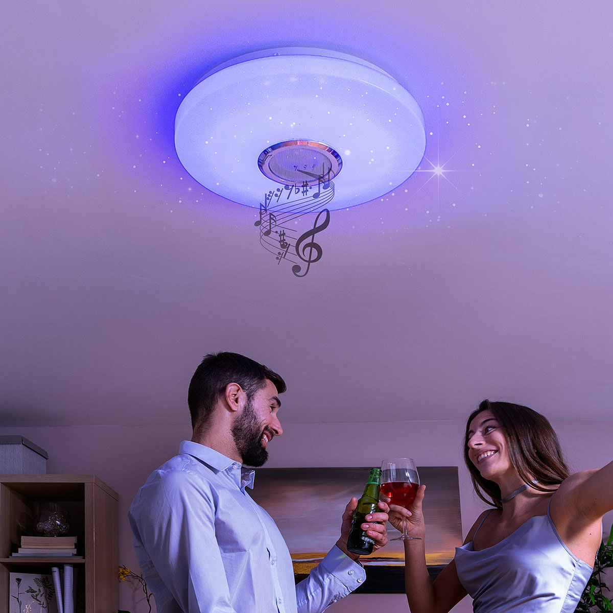 Plafoniera LED con Altoparlante Lumavox InnovaGoods