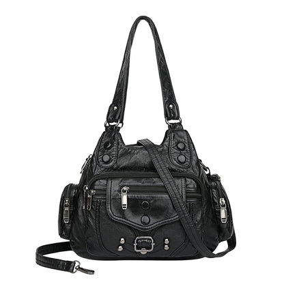 Borsa Hobo in Ecopelle con Tracolla Removibile