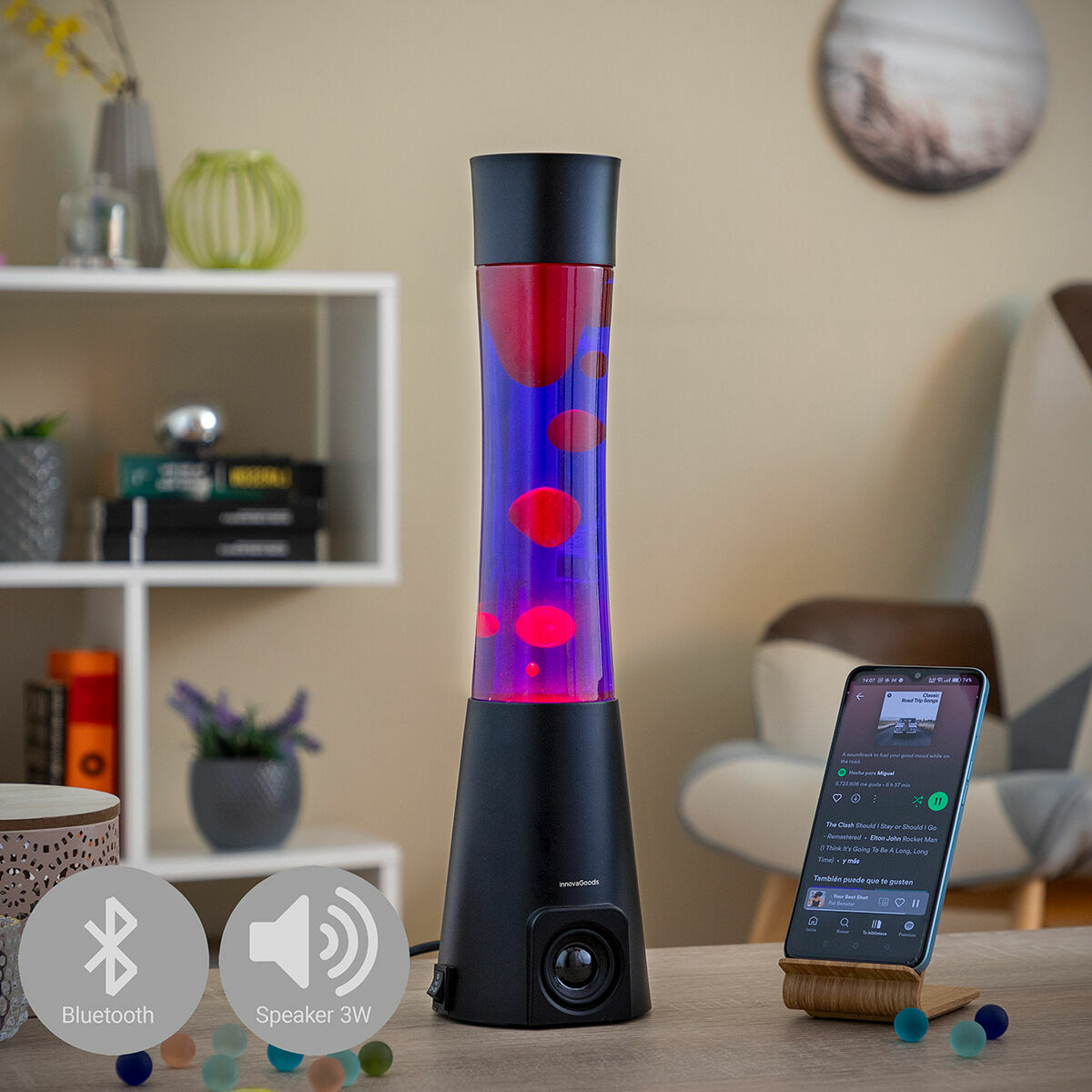 Lampada Lava con Altoparlante Maglamp InnovaGoods