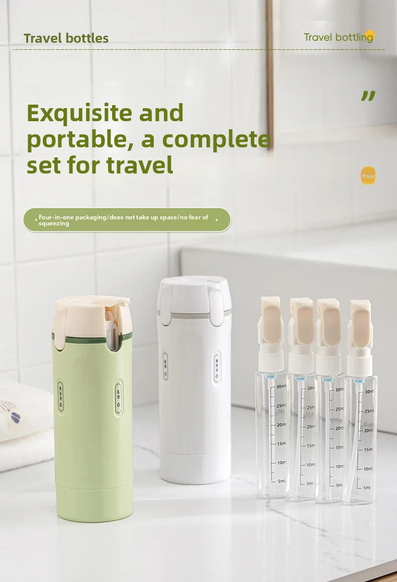 4 In 1 Travel Dispenser Portable Travel Bottles Leak Proof Leakproof Travel Container For Perfume Shampoo Conditioner Lotion