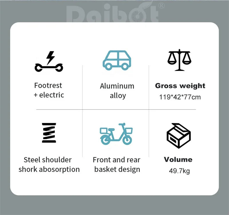 Triciclo eléctrico para adultos 3 ruedas 500W 48V Fat Tire Bicicleta eléctrica de carga para damas Batería extraíble impermeable y antirrobo