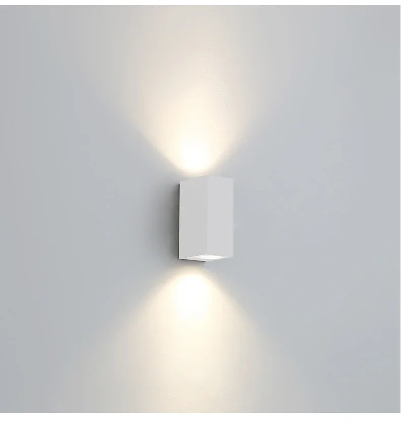 GU10 Base Outdoor Waterproof Wall Lights Garden Porch Wall Lighting LED Wall Lamps AC86-265V Indoor Bedroom Bedside Decorati