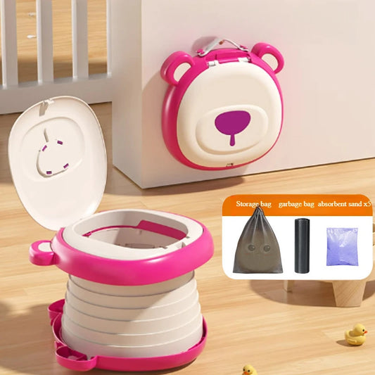 Foldable Portable Potty Training Toilet for Toddler Travel Bathroom for Baby Children Kids For Car Camping Indoor And Outdoor Us