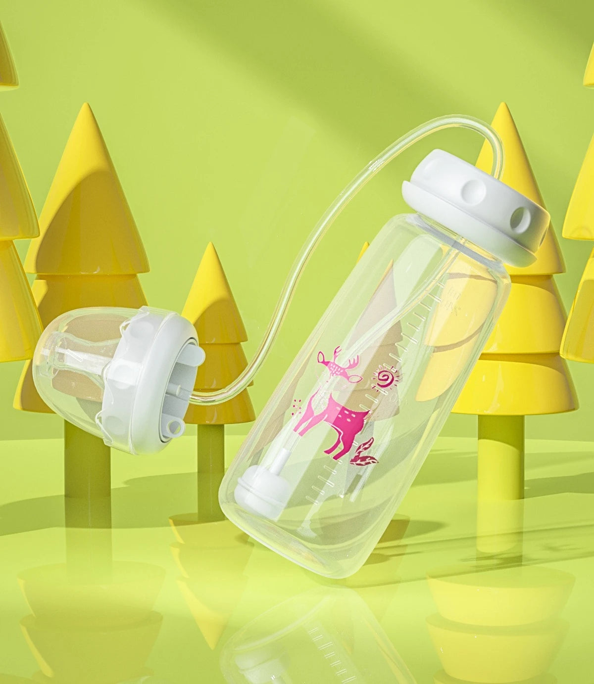240ML 3M+ Hands-Free PP Baby Bottles,Milk Storage Bottle,Pacifier,Multi-Function Anti-Drop Gravity Ball Feeding Bottle, Bpa Free