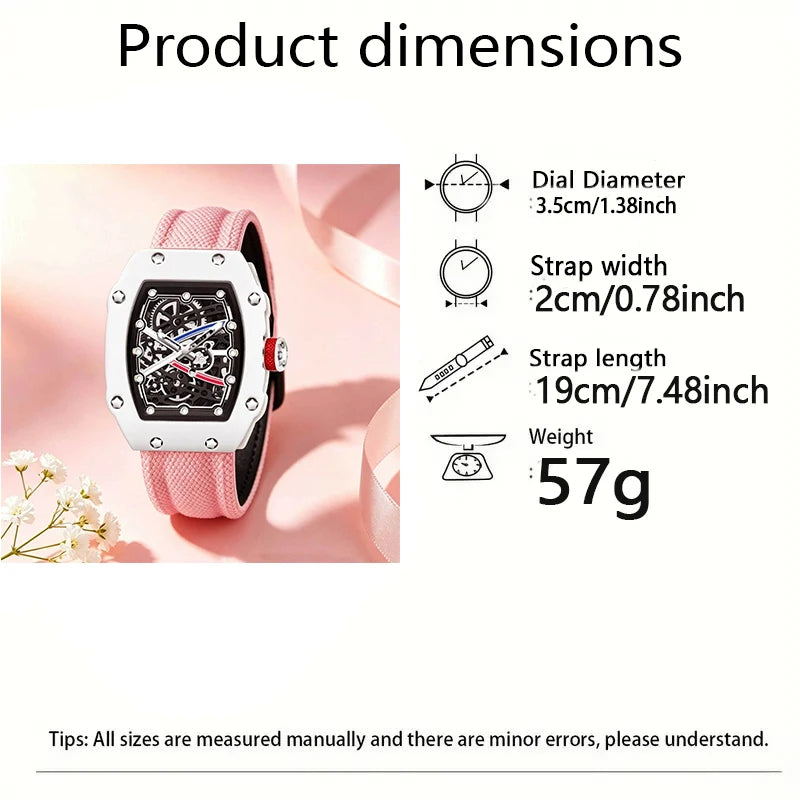 Nuovo orologio sportivo al quarzo alla moda per uomo e donna, serie Ultra-Thin Barrel, trendy e alla moda, con display luminoso, cinturino in silicone, movimento al quarzo elettronico, adatto per uomo, regalo ideale per San V