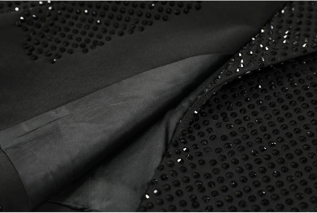 Giacca da donna dimagrante versatile di alta qualità primavera e autunno moda nuova industria pesante con stampa a caldo diamante